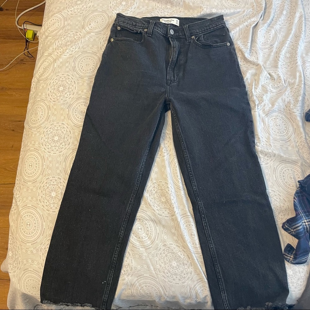 Ankle straight ultra high rise